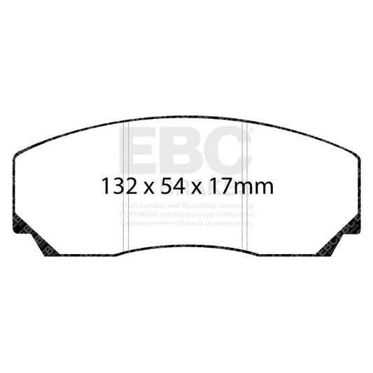 EBC 90-00 Aston Martin Vantage 5.3 (Twin Supercharged)(AP) Yellowstuff Front Brake Pads